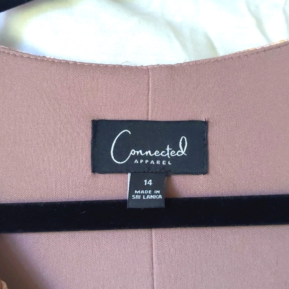 Connected Apparel Faux Pleat Dress - Picture 2 of 7